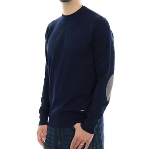 MAGLIA CON TOPPE BLU